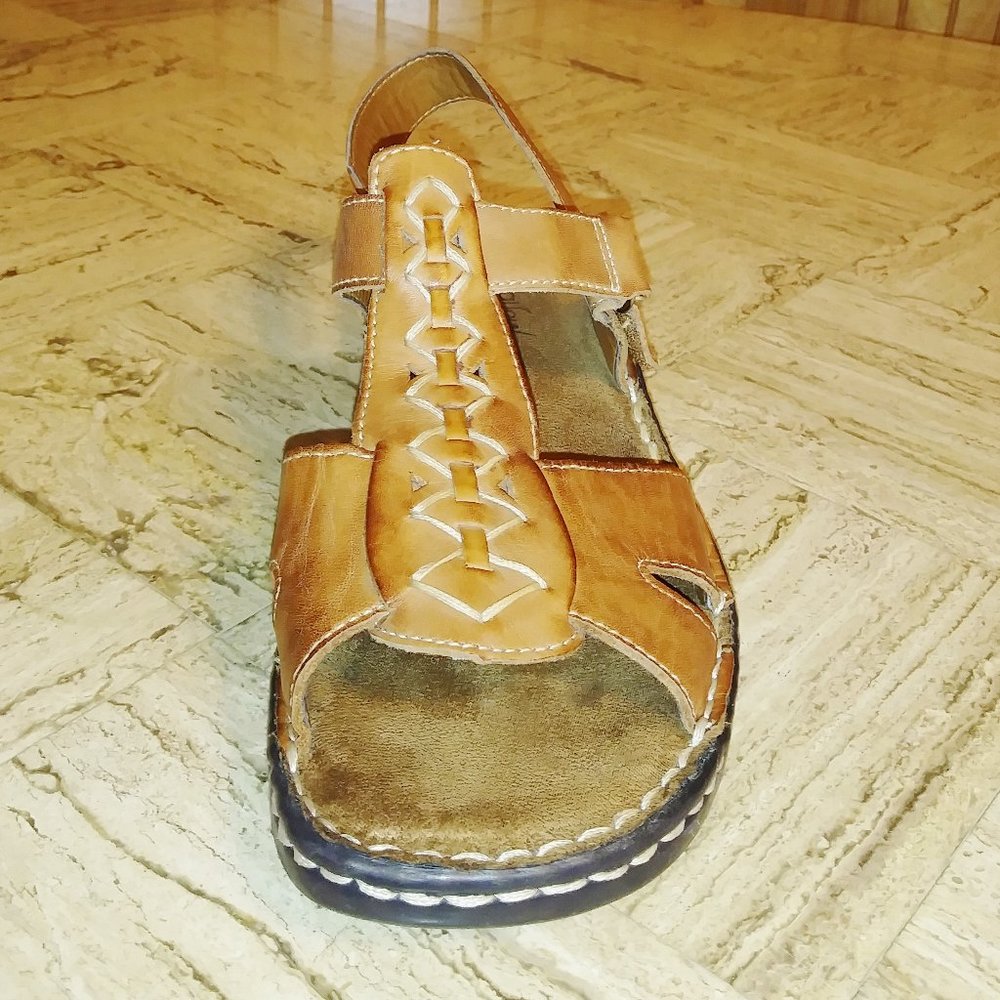 Natural soul brown leather upper size 8.5